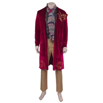 Wonka 2023 Wonka Suit Cosplay Costume Halloween Carnival Outfit