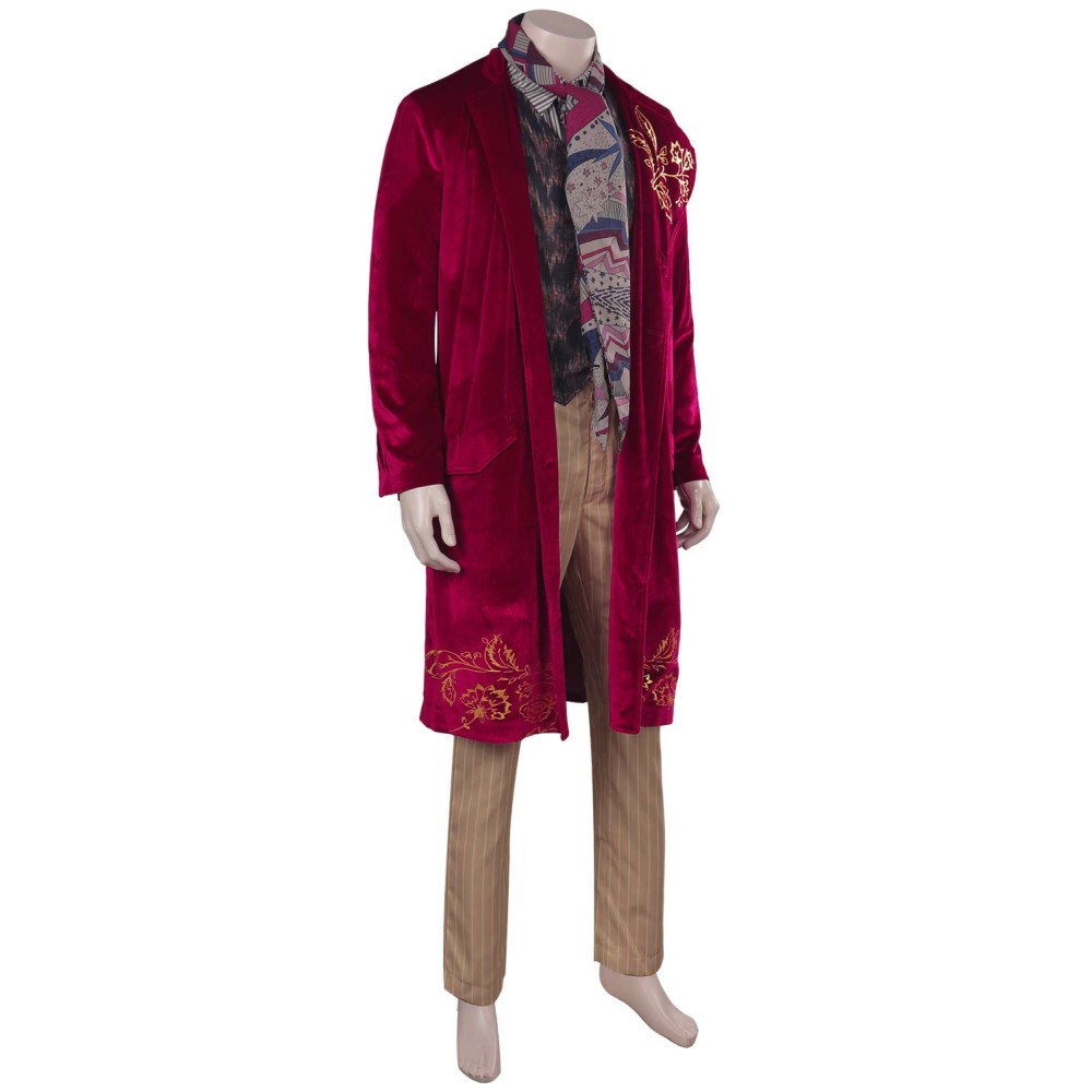 Wonka 2023 Wonka Suit Cosplay Costume Halloween Carnival Outfit