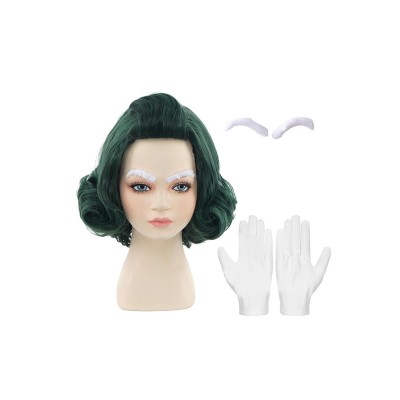 2023 Wonka Oompa-Loompa Kids Wig With Accessories Heat Resistant Synthetic Hair Party Props Cosplay Costume Halloween Carnival