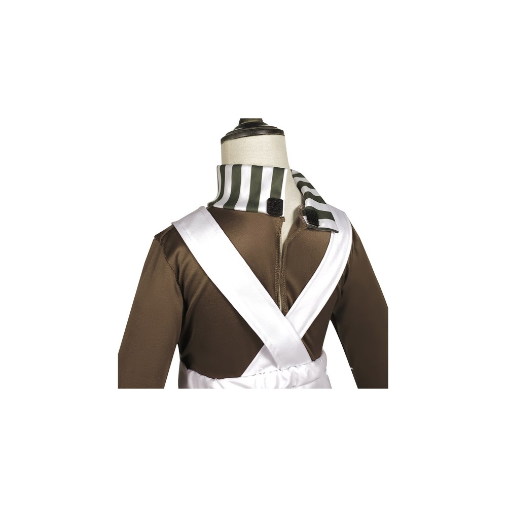 2023 Wonka Oompa Kids Children Suit Cosplay Costume Halloween Carnival Outfit