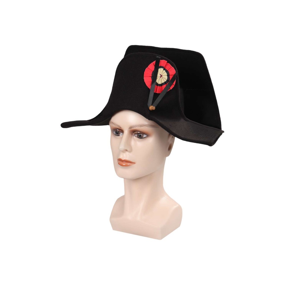 2023 Napoleon France Captain Hat Cap Accessories Props Cosplay Costume Halloween Carnival