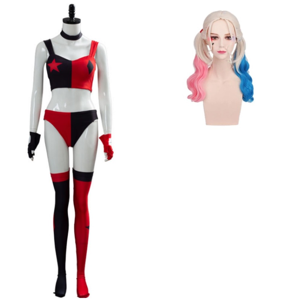 2019 Harley Quinn Suit Suit Cosplay Costume Halloween Carnival