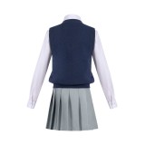 2.5 Dimensional Seduction Ririsa Amano Women JK Uniform Suit Cosplay Costume Halloween Carnival Outfit