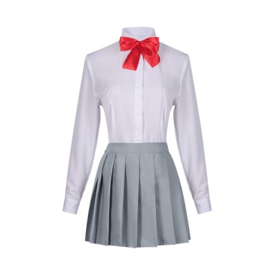2.5 Dimensional Seduction Ririsa Amano Women JK Uniform Suit Cosplay Costume Halloween Carnival Outfit