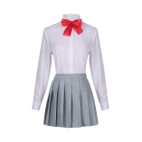 2.5 Dimensional Seduction Ririsa Amano Women JK Uniform Suit Cosplay Costume Halloween Carnival Outfit