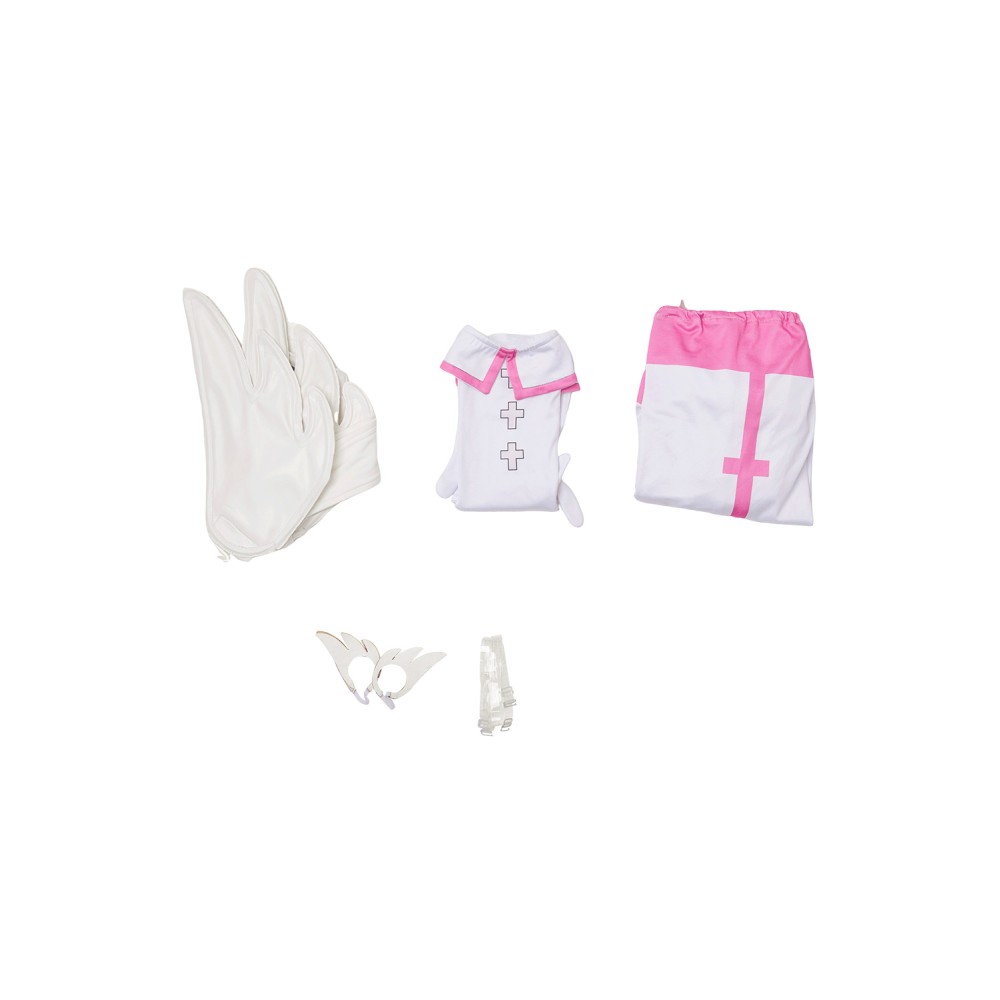 2.5 Dimensional Seduction Ririsa Amano Sexy White Lingerie Set Suit Cosplay Costume Halloween Carnival Outfit
