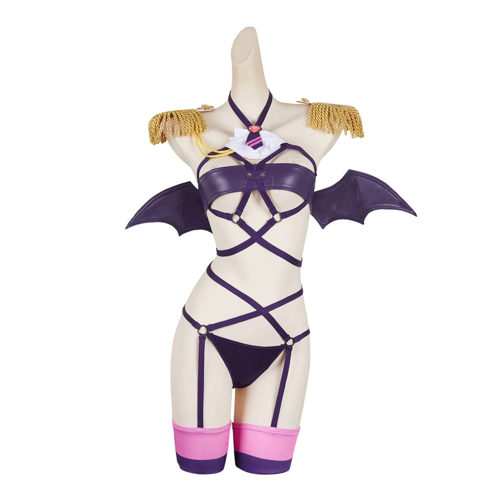 2.5 Dimensional Seduction Mikari Tachibana Sexy Purple Lingerie Set Suit Cosplay Costume Halloween Carnival Outfit