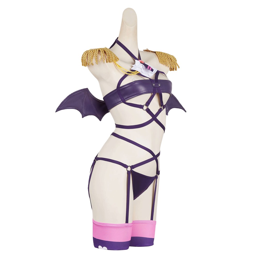 2.5 Dimensional Seduction Mikari Tachibana Sexy Purple Lingerie Set Suit Cosplay Costume Halloween Carnival Outfit