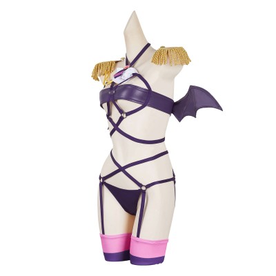 2.5 Dimensional Seduction Mikari Tachibana Sexy Purple Lingerie Set Suit Cosplay Costume Halloween Carnival Outfit