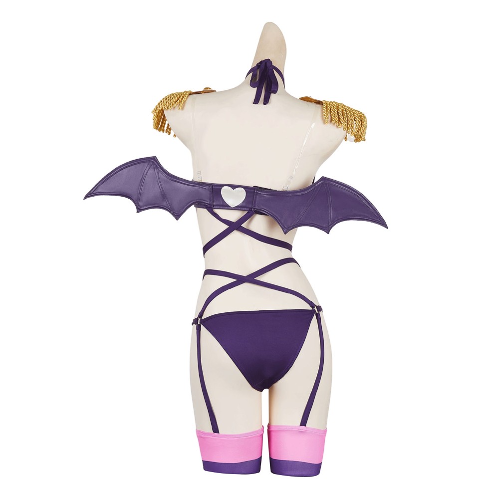 2.5 Dimensional Seduction Mikari Tachibana Sexy Purple Lingerie Set Suit Cosplay Costume Halloween Carnival Outfit