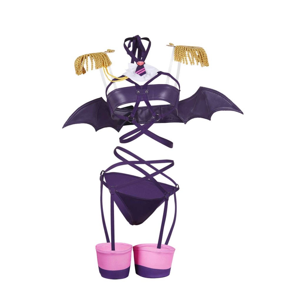 2.5 Dimensional Seduction Mikari Tachibana Sexy Purple Lingerie Set Suit Cosplay Costume Halloween Carnival Outfit