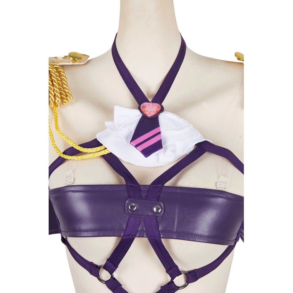 2.5 Dimensional Seduction Mikari Tachibana Sexy Purple Lingerie Set Suit Cosplay Costume Halloween Carnival Outfit