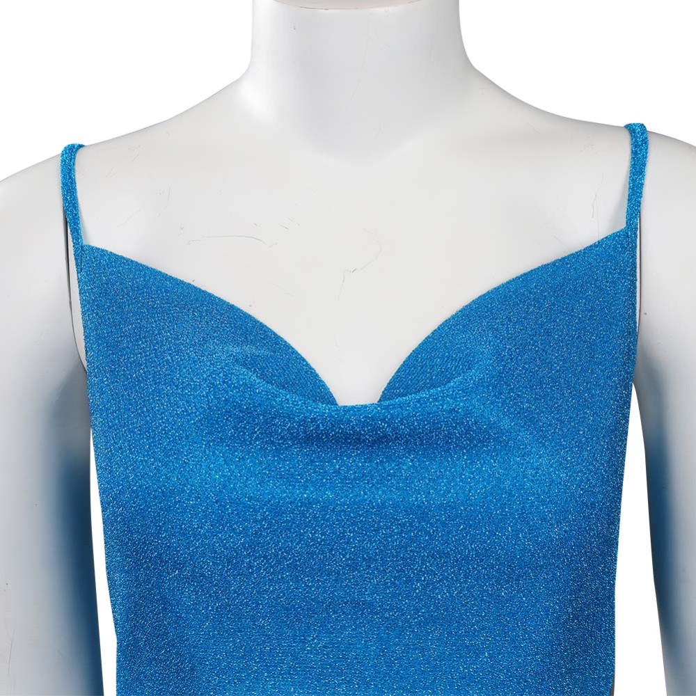 1970S Vintage Disco Dress Asymmetric Slip Dress Suit Cosplay Costume Halloween Carnival