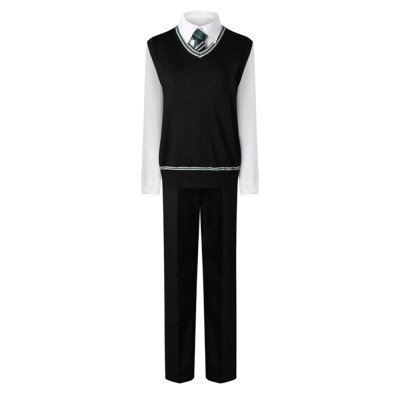 Slytherin Cosplay Costume for Adults, Men and Kids – Wizard Magic Robe for Halloween, Carnival and Christmas