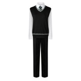 Slytherin Cosplay Costume for Adults, Men and Kids – Wizard Magic Robe for Halloween, Carnival and Christmas