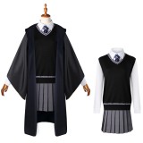 Ravenclaw Cosplay Costume for Adults, Women, Girls, and Kids – Wizard Magic Robe Halloween Carnival Outfit