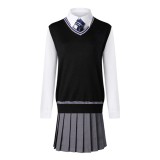 Ravenclaw Cosplay Costume for Adults, Women, Girls, and Kids – Wizard Magic Robe Halloween Carnival Outfit