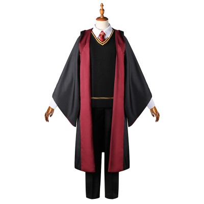 Gryffindor Cosplay Costume for Adults, Men and Kids – Wizard Magic Robe for Halloween, Carnival and Christmas
