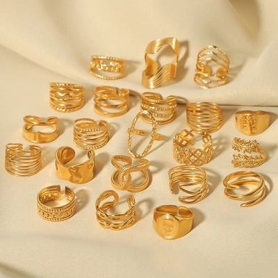 Wedding Punk and Religious Stainless Steel Rings