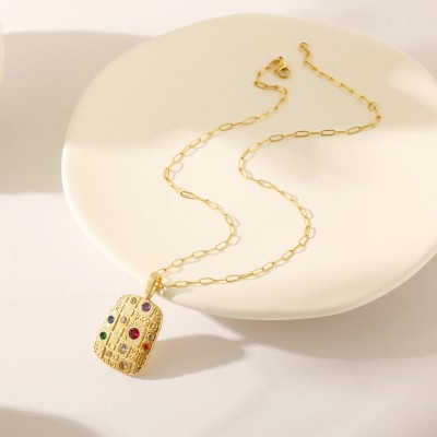 Women Jewelry Pendant Stainless Steel Necklace