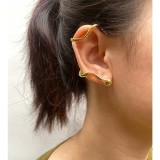 18K Gold Plated Brass Ear Cuff Non-Piercing Clip Earrings