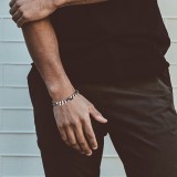 Silver Bracelet 925 Sterling Chunky Cuban Link Chain Bracelet