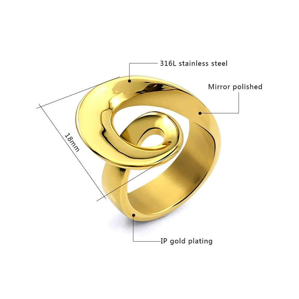 Fashion18k Gold and Sliver Ring for Woman Men