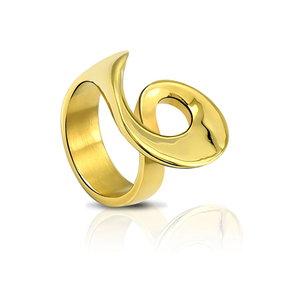 Fashion18k Gold and Sliver Ring for Woman Men