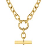 18K Gold Plated Stainless Steel Hip Hop Rock Necklace