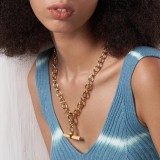 18K Gold Plated Stainless Steel Hip Hop Rock Necklace