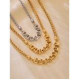 18K Pig Nose Chain Stainless Steel Necklace
