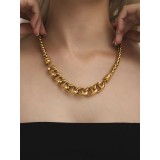 18K Pig Nose Chain Stainless Steel Necklace