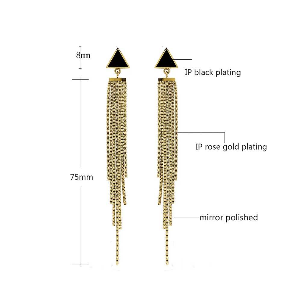 Gold Trendy Stud Earrings
